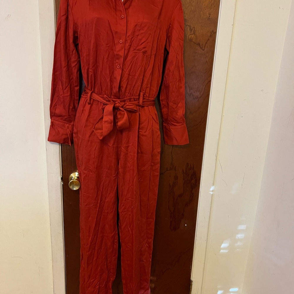 Elegant Red Jumpsuit